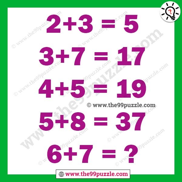 Brain Teaser Math Puzzles For Genius