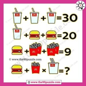 Can you solve the Mcdonalds puzzles?