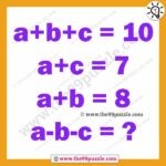 Math Logic Brain Teaser For Adults With Answer – Puzz126
