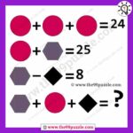 Shape picture math equation with answer – Puzz132