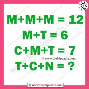 Letter riddles for genius with answer