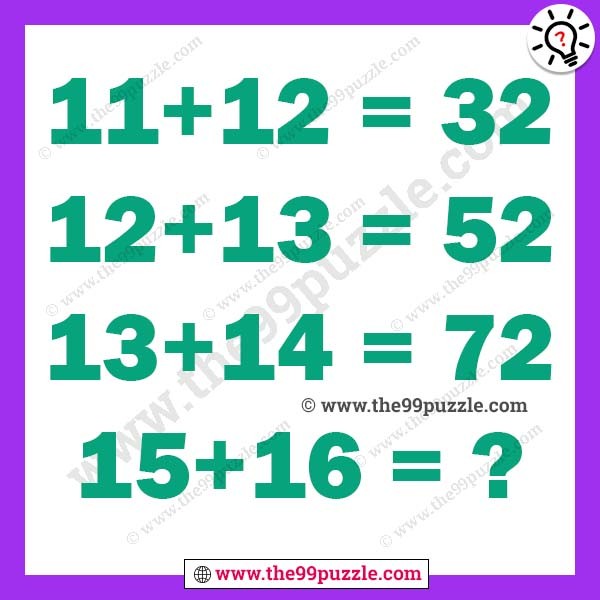 Easy math puzzles with answer