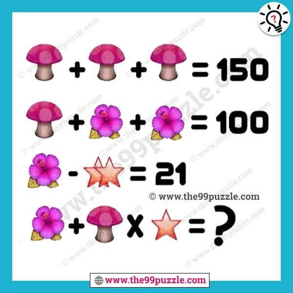Mushroom Picture Puzzle with answer