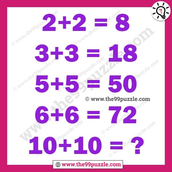 Mind challenging maths logical questions and answers