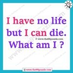I have no life but I can die. What am I? – Ridd107