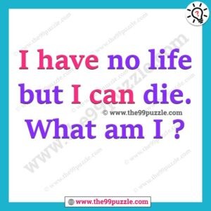 I have no life but I can die. What am I?