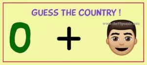 Guess the country name by emoji.