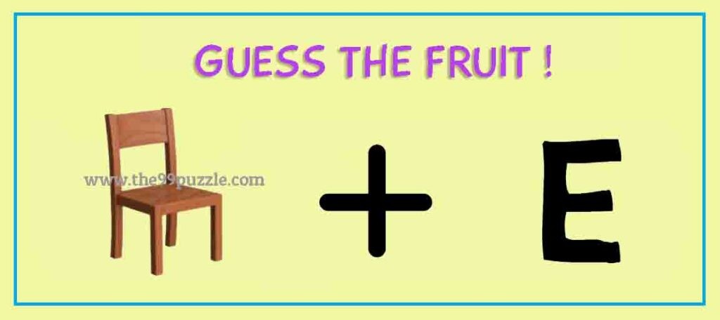 Guess the fruit.