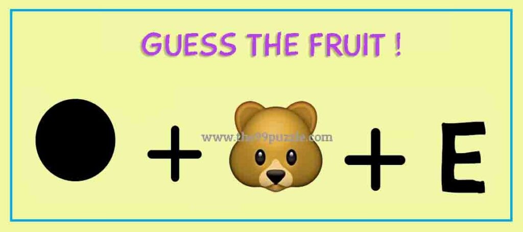 Guess the fruit.