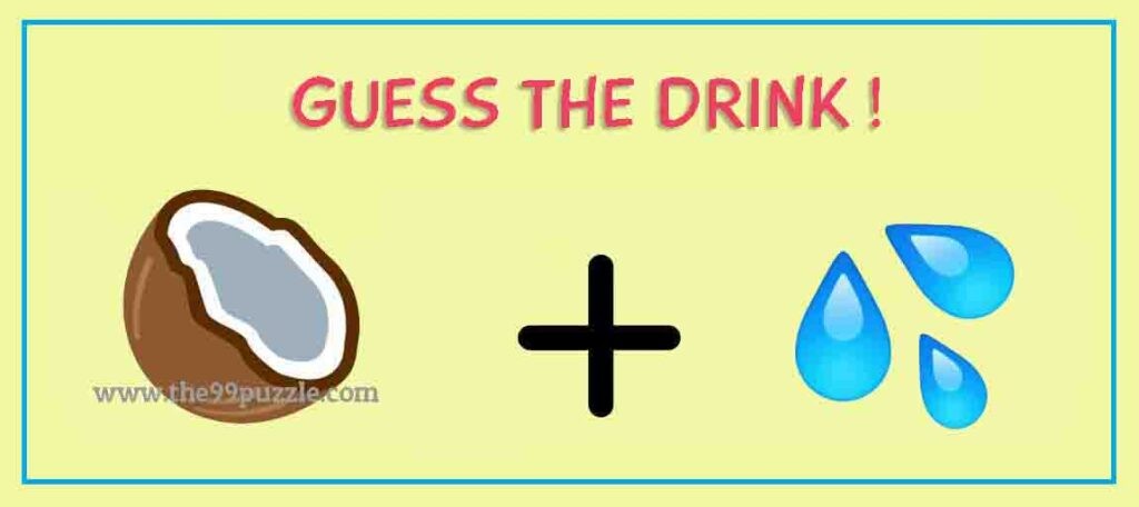Guess the drink by emoji.
