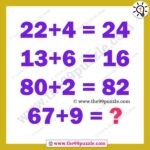 Tricky math brain riddle with answer – Puzz174