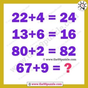 Tricky math brain riddle with answer