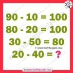 Maths logical reasoning questions with answers – Puzz175