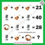 Music picture math equation with answer – Puzz176
