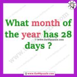 What month of the year has 28 days? – Ridd117