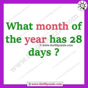 What month of the year has 28 days? – Ridd117