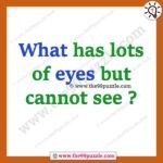What has lots of eyes but cannot see? – Ridd129