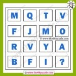 Which letter should replace the question mark? – Puzz181