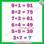 Quick maths puzzles for adults with answers – Puzz182