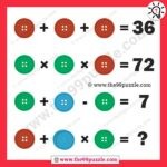 Shirt button math picture equation with answer – Puzz183