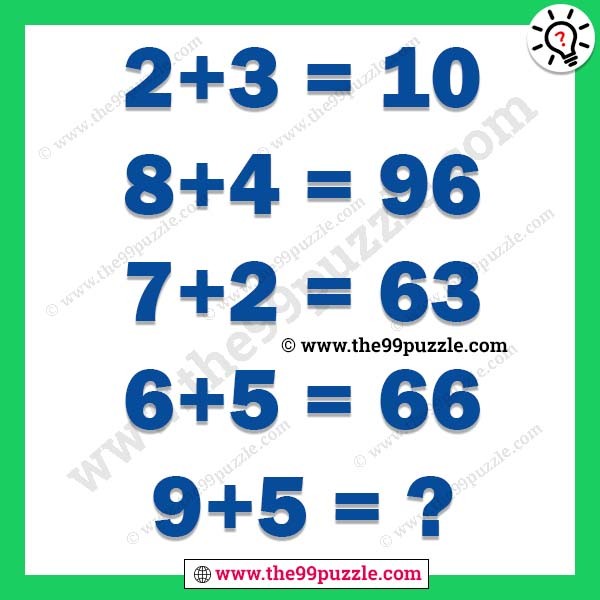 Logical math brain teaser with answer