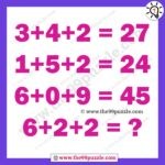Solve the logical reasoning math puzzle with answer – Puzz202