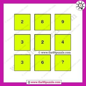Missing number puzzle for adults with answer – Puzz203