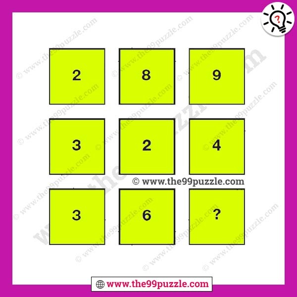 Missing number puzzle for adults with answer