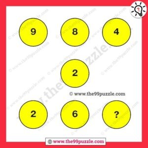 Mathematical circle puzzle for teens with answer