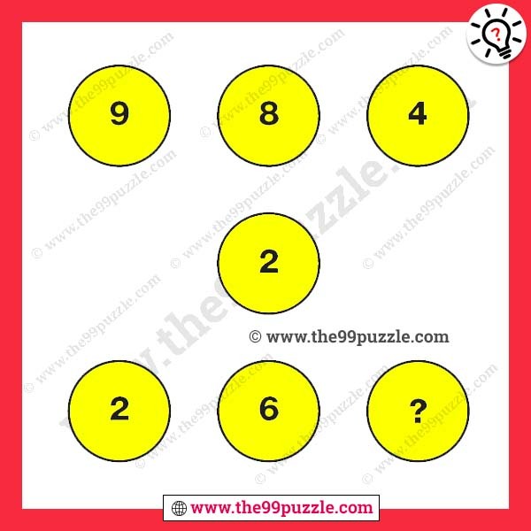 Mathematical circle puzzle for teens with answer