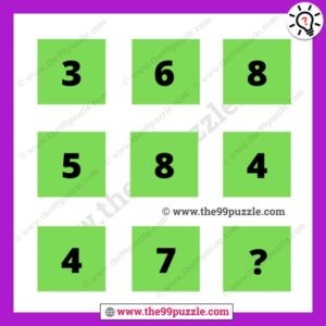 Math logic missing number puzzle with answer – Puzz219