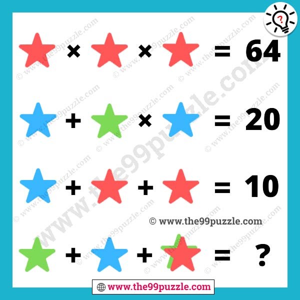 Star picture puzzle with math tricks