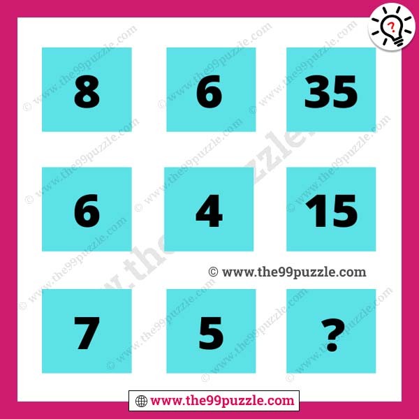 Tricky math puzzle with box for smart people