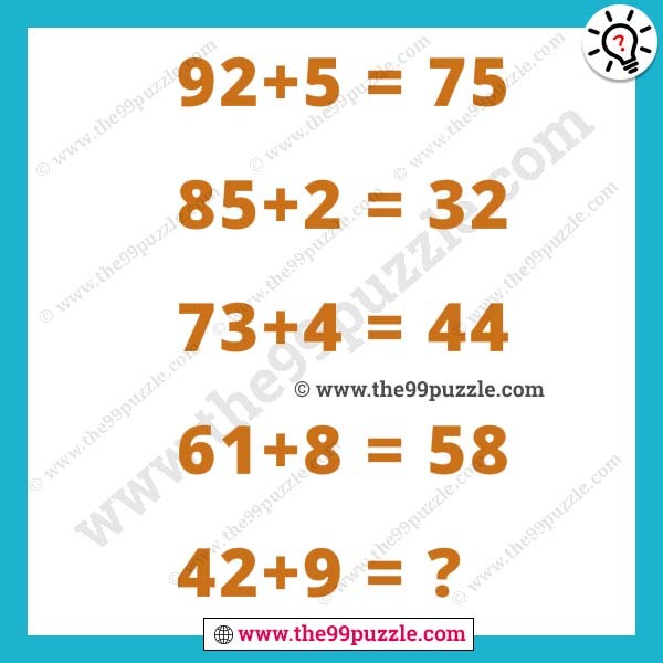 Logical math riddle with answer
