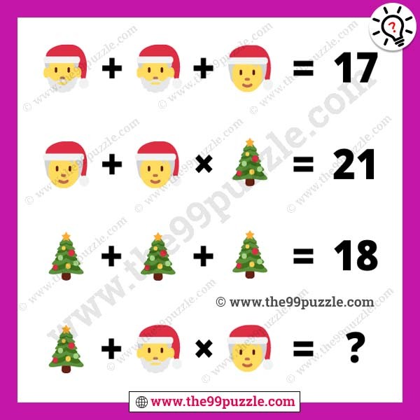 Christmas puzzle with answer for teens