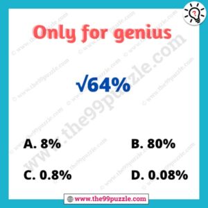 Easy and challenging math puzzle for genius