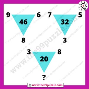 Math reasoning triangle puzzle for intelligent students – Puzz258