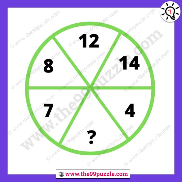 Mathematical circle puzzle for genius
