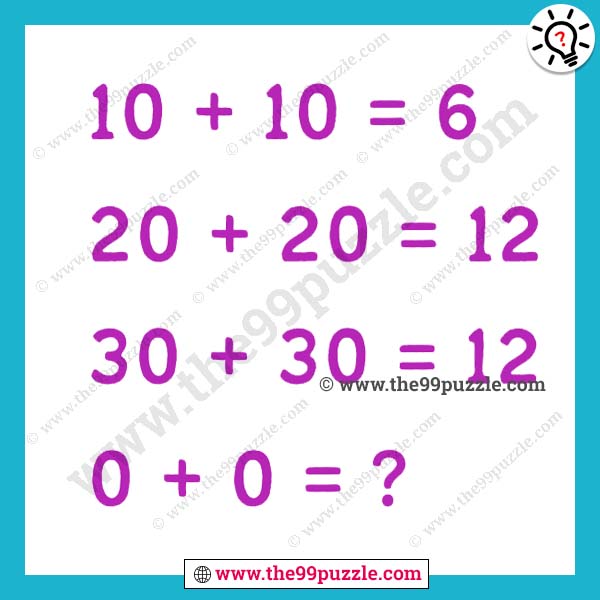 Fun tricky math puzzle for adults and kids