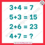 Mathematical riddle of logic question with answer – Puzz270