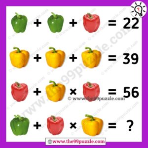 Capsicum puzzle picture tricky equation with answer – Puzz283