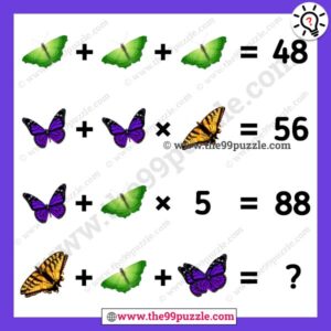 Butterfly picture puzzle with answer for teens – Puzz285