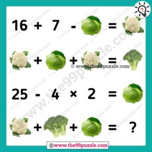 Cabbage, broccoli, cauliflower picture puzzle with answer – Puzz289