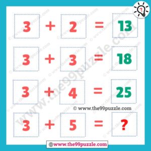 Logic of mathematics puzzle for teens with answer – Puzz291