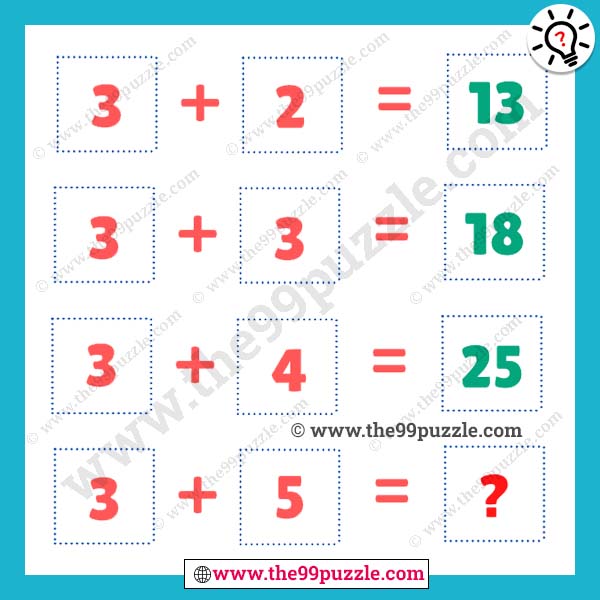 Logic of mathematics puzzle for teens with answer