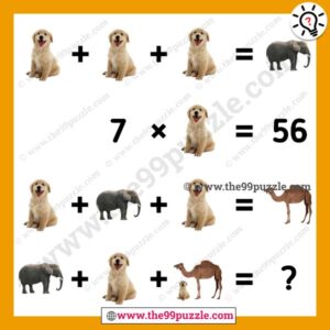 Dog picture puzzle math tricks with answer – Puzz292