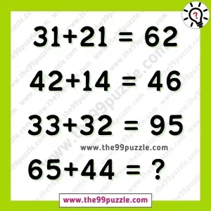 Genius brainteaser math puzzle for adults with answer
