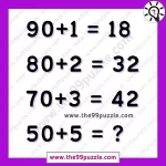 Simple number puzzle equation with answer – Puzz309