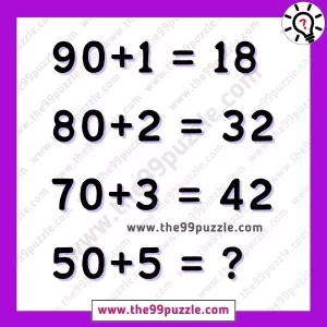 Simple number puzzle equation with answer – Puzz309