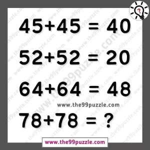 Confusing math puzzle problem for brain test with answer